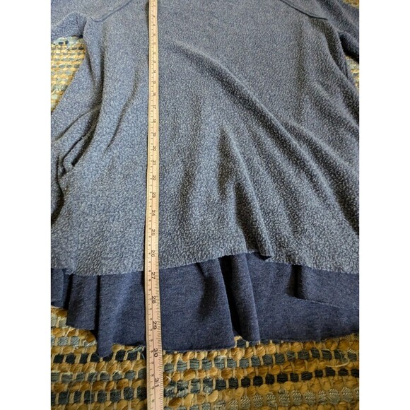 Aerie Purple Fleece Oversized Sweatshirt S Pockets Soft Norm Oversized Top - Picture 4 of 6